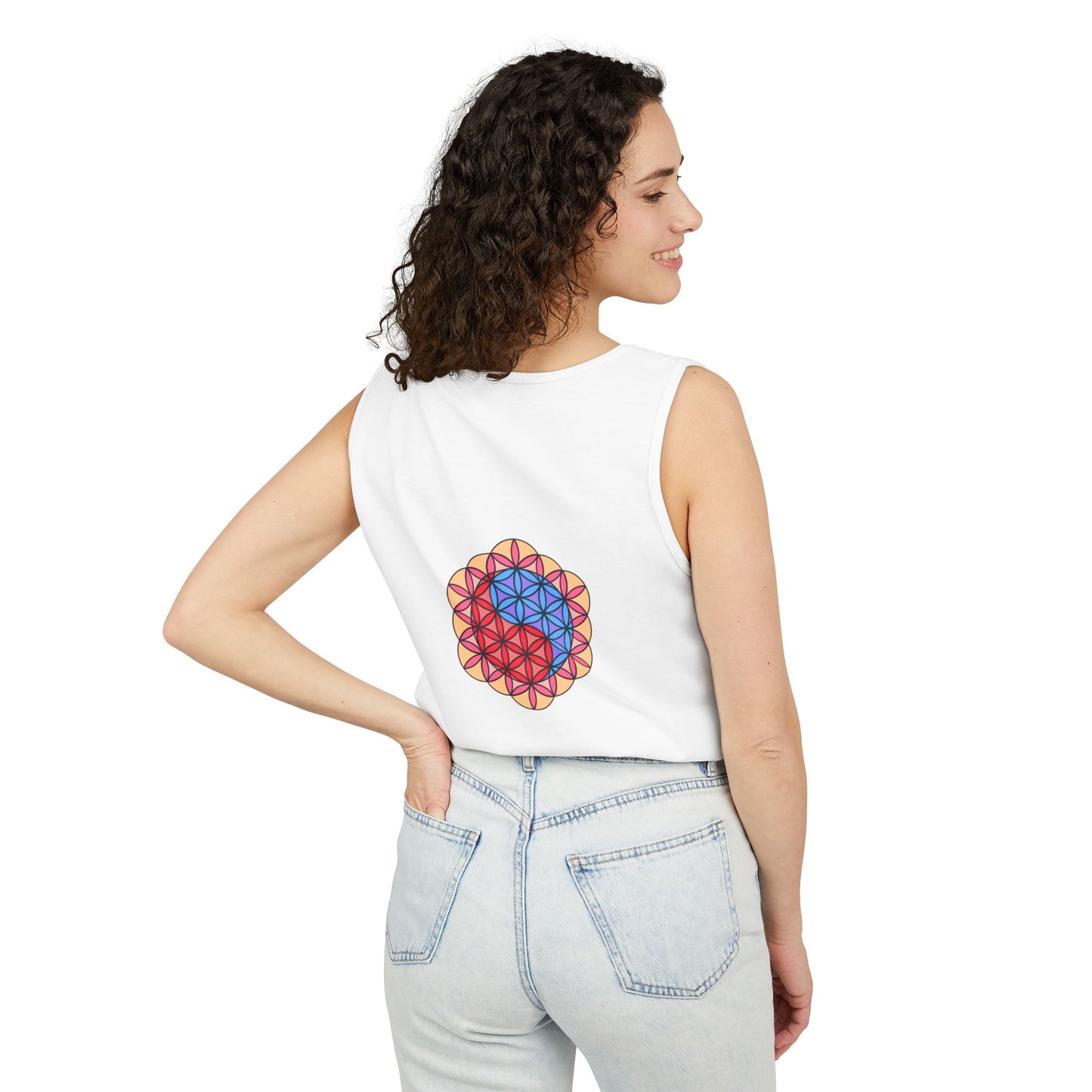 "AuraBoros" Garment-Dyed Tank Top