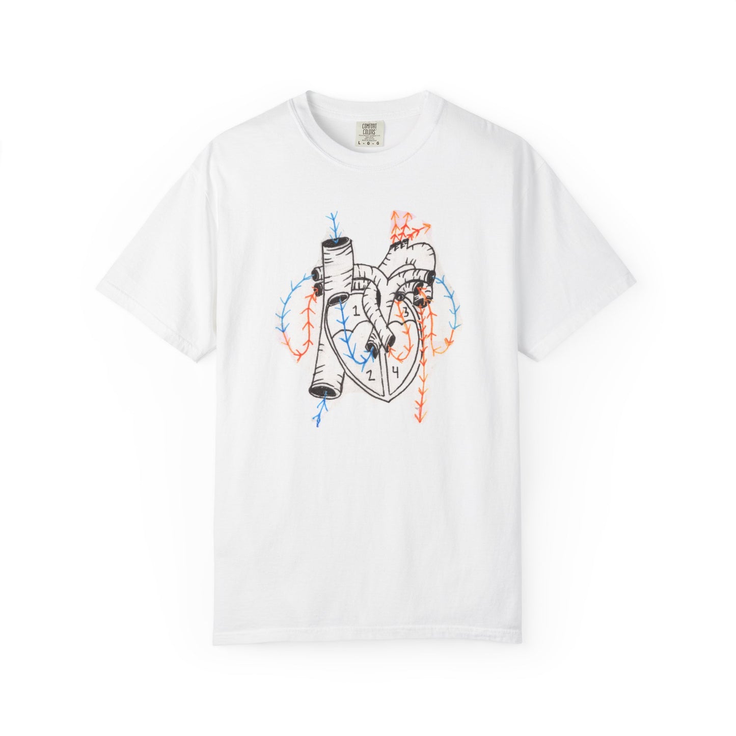 Veins & Arteries Garment-Dyed T-shirt