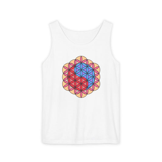"Yin-Yang of Life" Garment-Dyed Tank Top (Unisex)