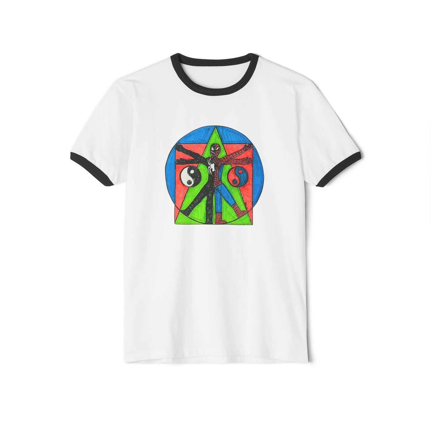 "Balanced Being" Cotton Ringer Tee (Unisex)