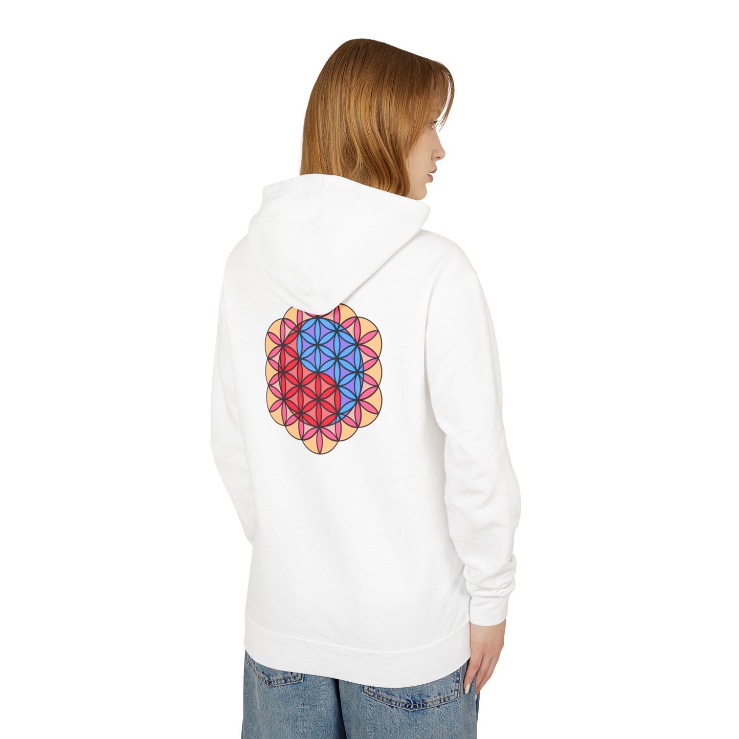 "The Hearth Temple" Lightweight Hooded Sweatshirt (Unisex)